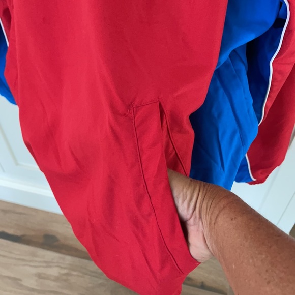 Jayhawks , University of Kansas. Pull-over ,Wind breaker.  XXL.Big Logo .Vintage - Picture 5 of 13